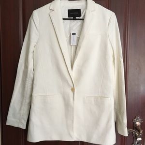 NWT Banana republic white blazer size 4